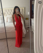 Bec & Bridge Xanthi V Neck Maxi Dress Flame