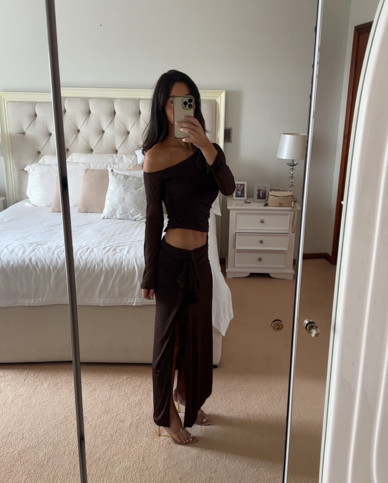 Benni Roman Maxi Dress - Chocolate