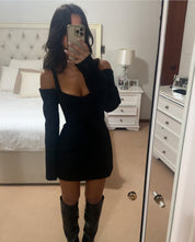 Sir the Label Sandrine Long Sleeve Mini Dress