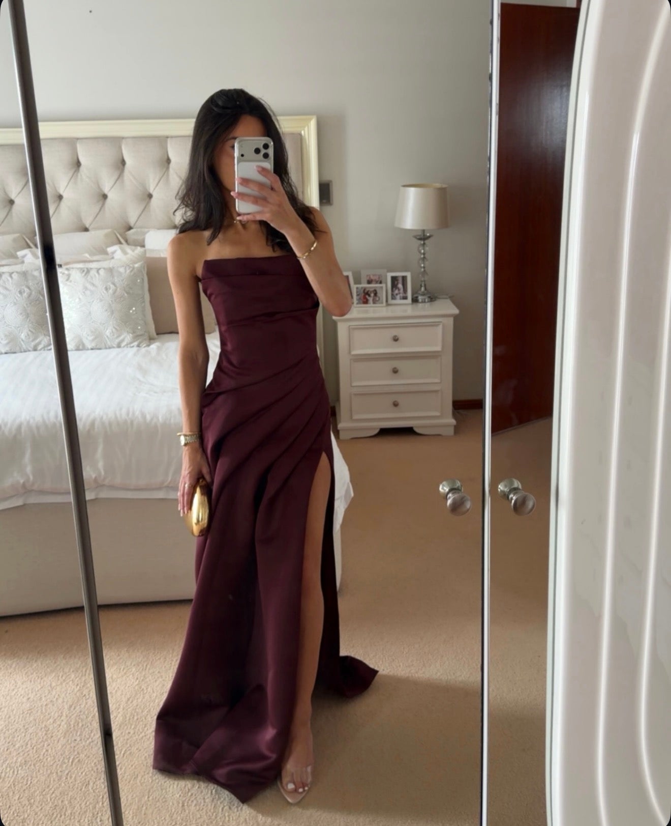 Eliya the label Deanne gown in wine