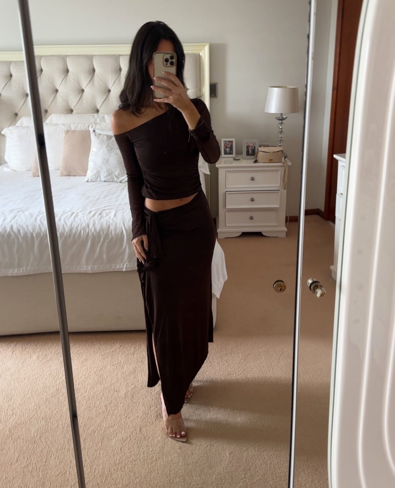 Benni Roman Maxi Dress - Chocolate