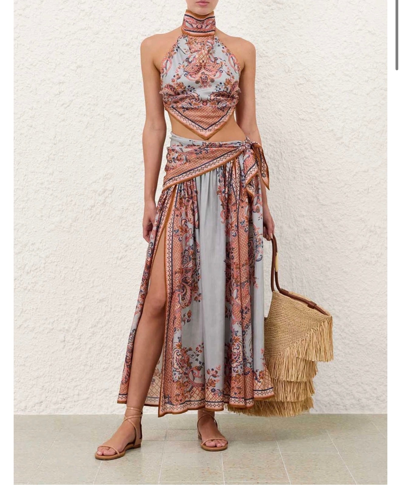 Zimmerman ASTER SCARF MIDI SKIRT SET