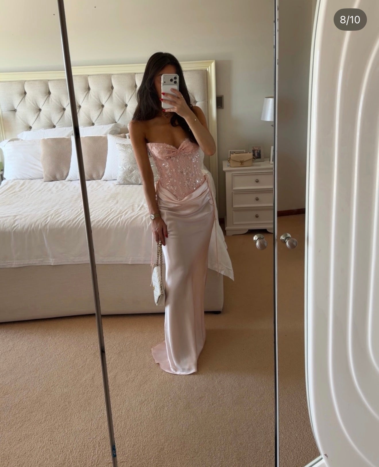 Natalie Rolt Verity Buster in Baby Pink + Evelyn Skirt