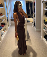 Bec & Bridge - CLEMENTINE TWIST DRESS in milk chocolate