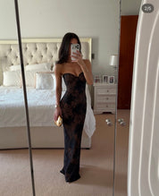 House of CB Black Lace Maxi Dress - Limited Edition