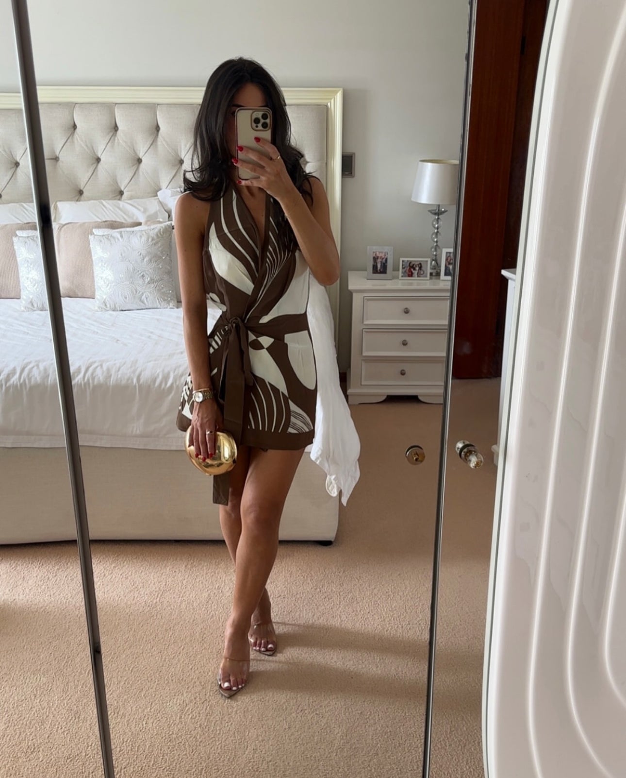 Sir the label- ALMARA WRAP HALTER MINI DRESS