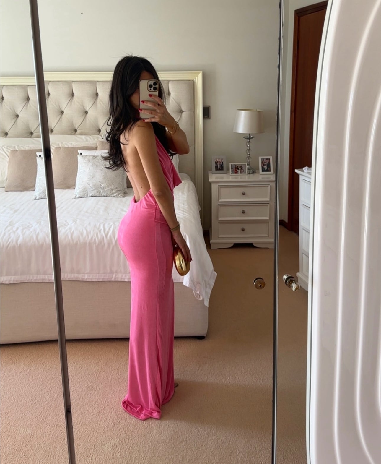 By Nicola Riley Maxi Dress In Pink