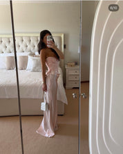 Natalie Rolt Verity Buster in Baby Pink + Evelyn Skirt