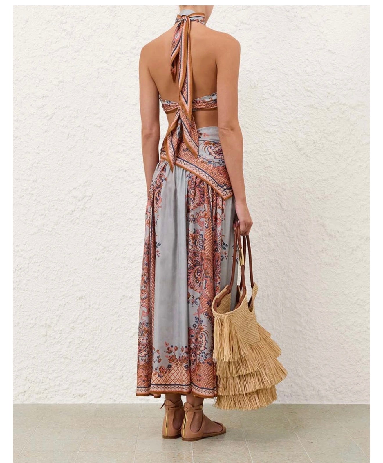 Zimmerman ASTER SCARF MIDI SKIRT SET