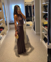 Bec & Bridge - CLEMENTINE TWIST DRESS in milk chocolate