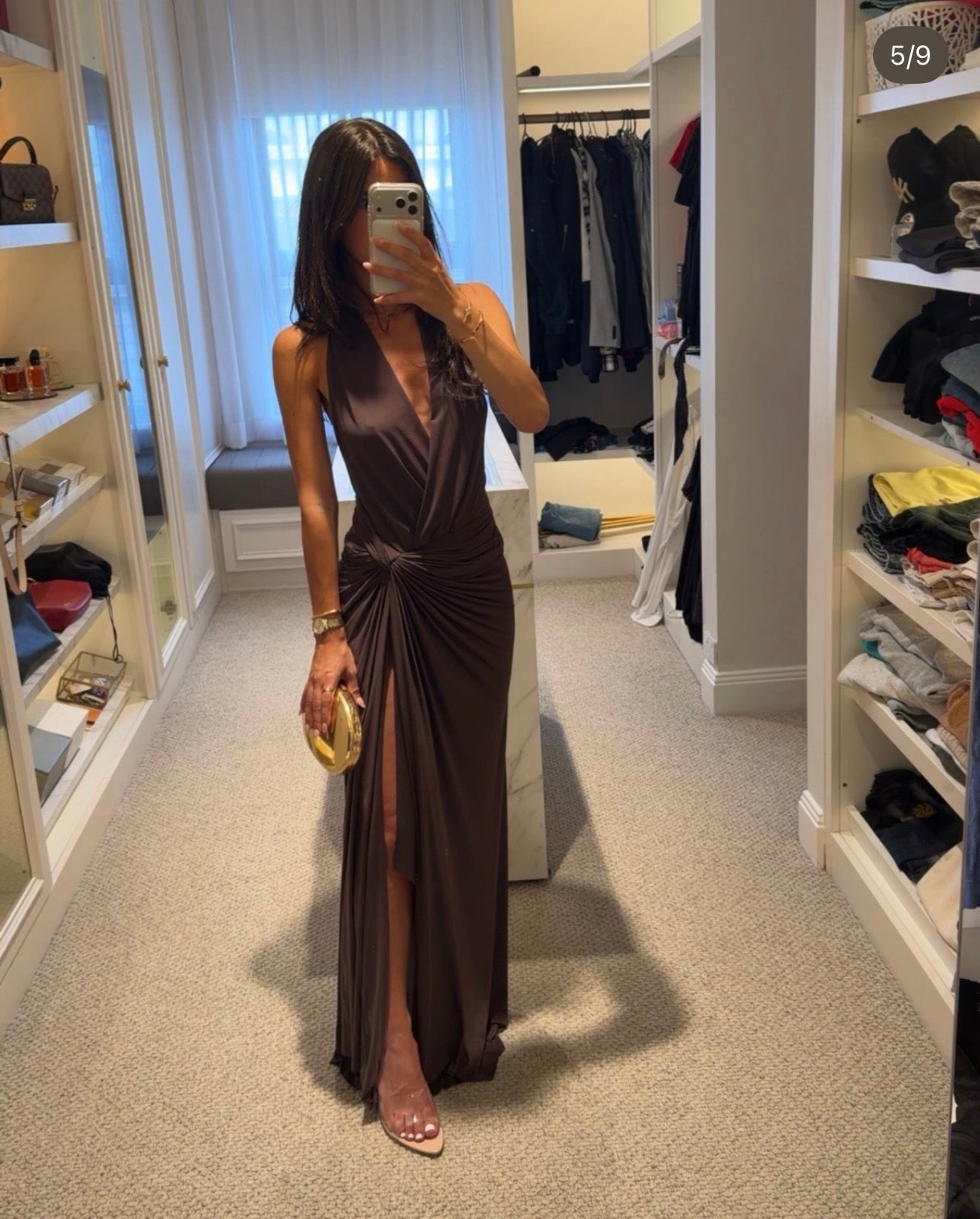 Bec & Bridge - CLEMENTINE TWIST DRESS in milk chocolate