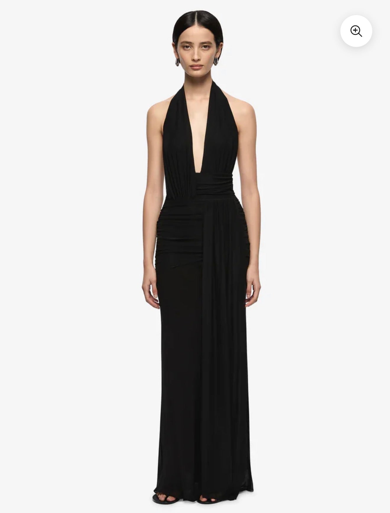 BEC + BRIDGE - CASSIS DRAPE MAXI DRESS (BLACK)