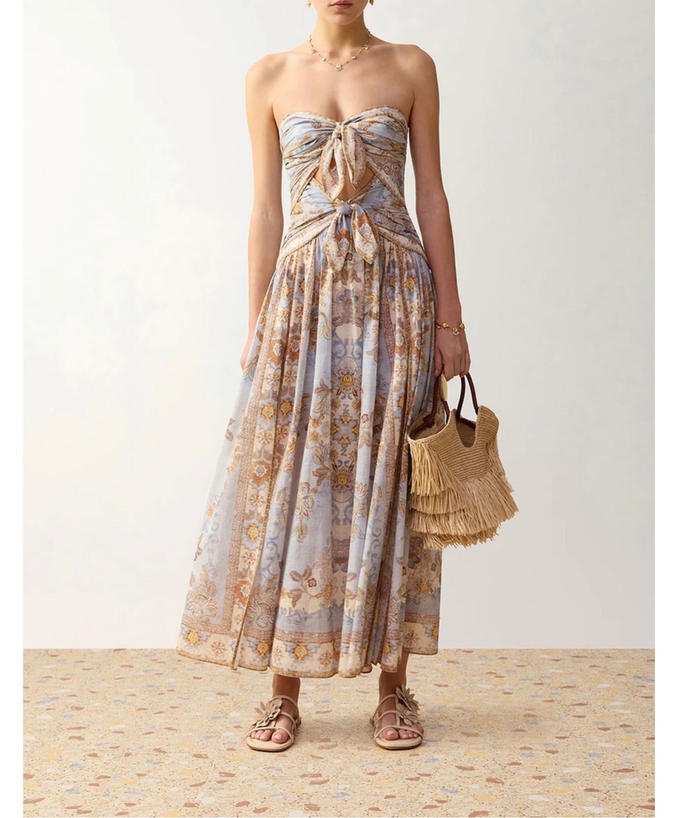 Zimmerman ECHO SCARF MIDI DRESS