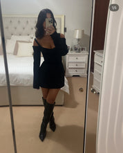 Sir the Label Sandrine Long Sleeve Mini Dress