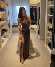 Bec & Bridge - CLEMENTINE TWIST DRESS in milk chocolate