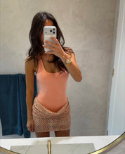 Benni Ariel Mini Dress in coral