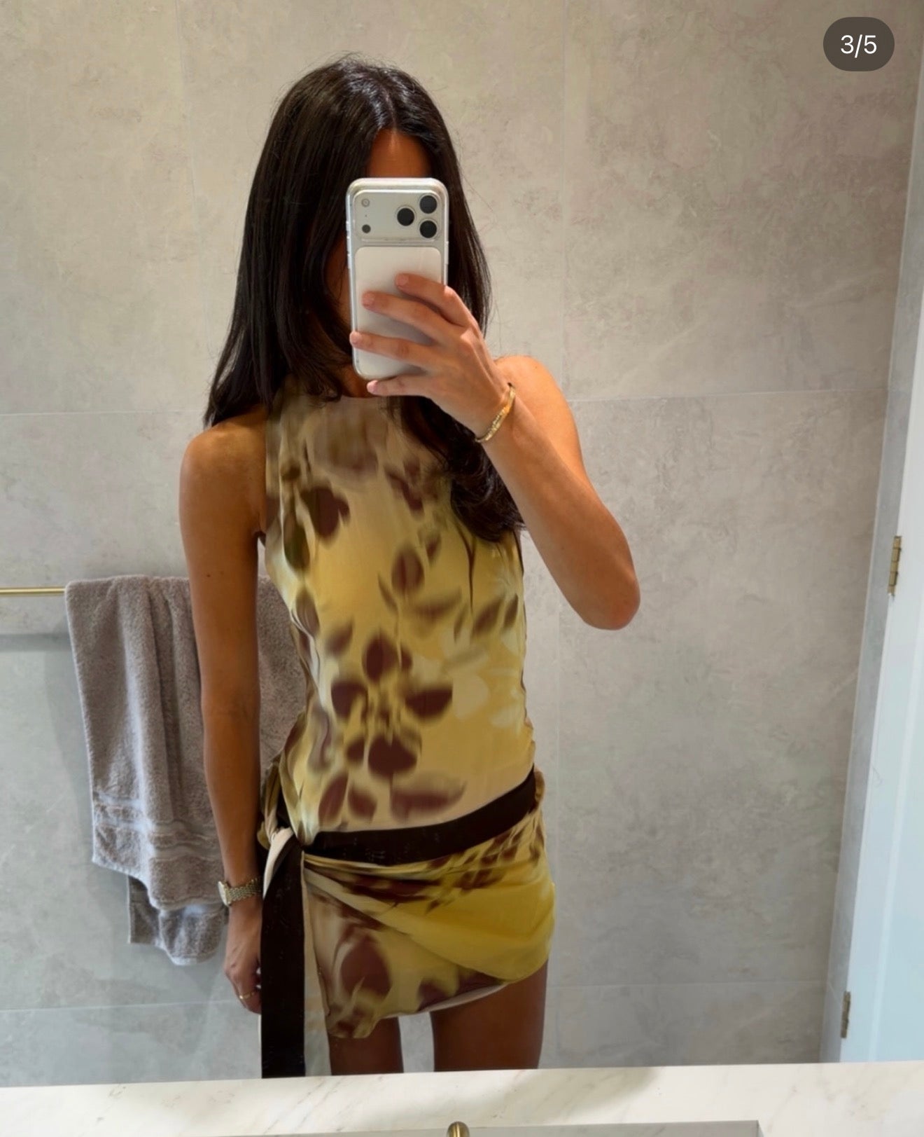 Bec and Bridge Blaise Halter Mini Dress Palmera Floral