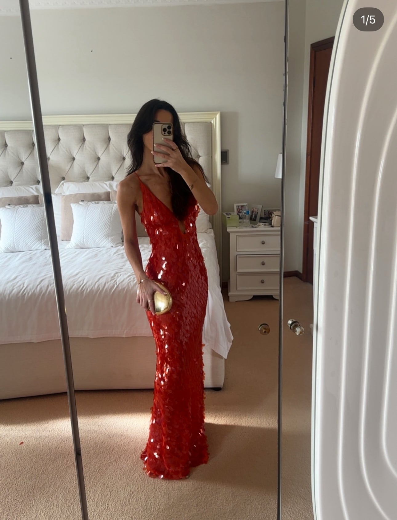 Misha- SAPPHIRE SEQUIN MAXI DRESS