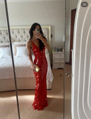 Misha- SAPPHIRE SEQUIN MAXI DRESS