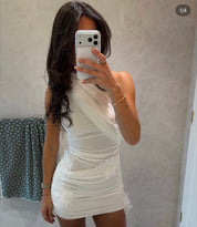 Benni Mini Perry dress in white