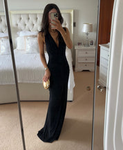 THE VENUS GATHERED CUPRO DRESS by Misha