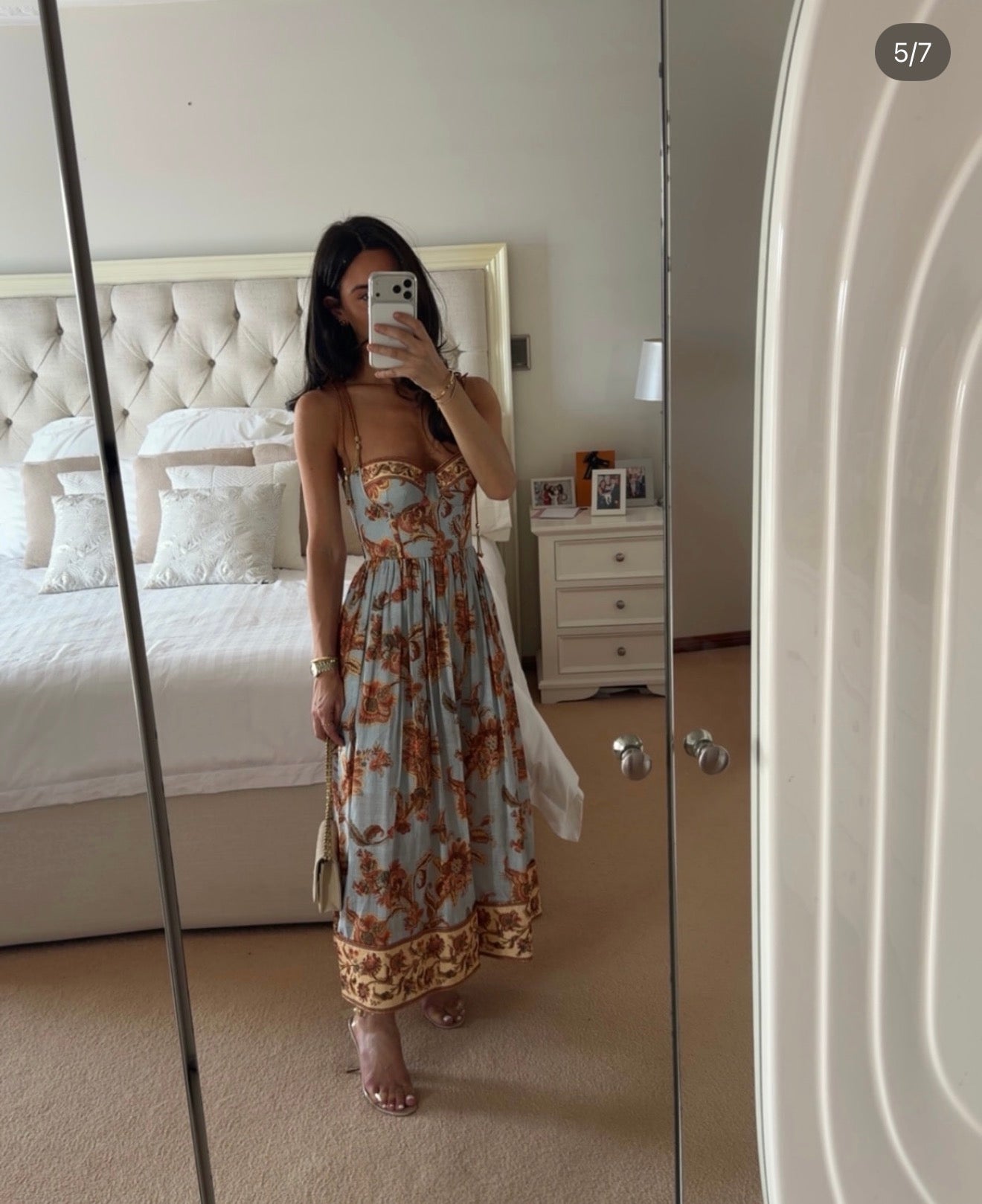 Zimmerman ASTER CORSET MIDI DRESS