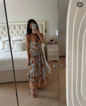 Zimmerman ASTER CORSET MIDI DRESS