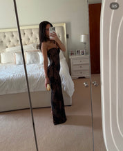House of CB Black Lace Maxi Dress - Limited Edition