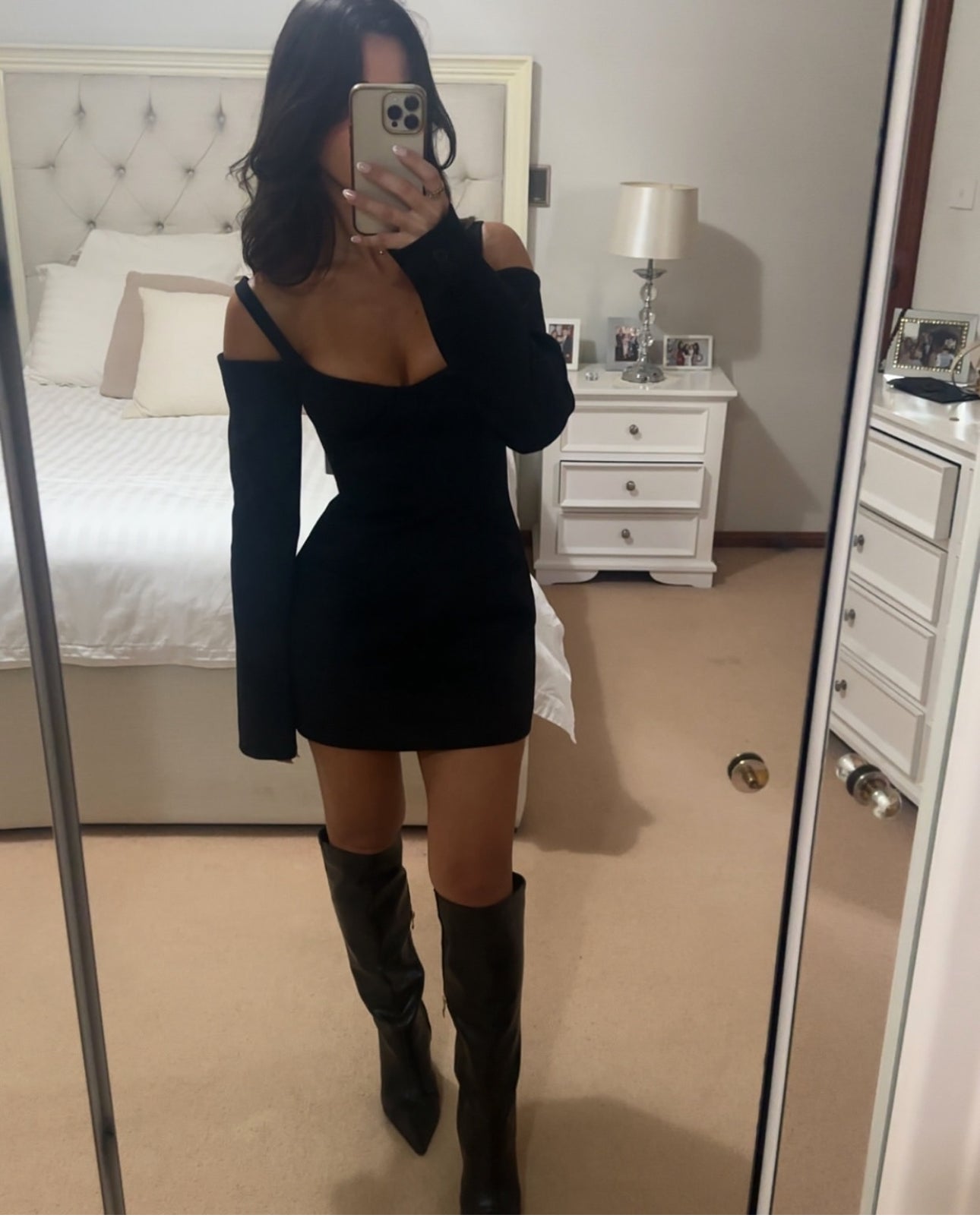 Sir the Label Sandrine Long Sleeve Mini Dress