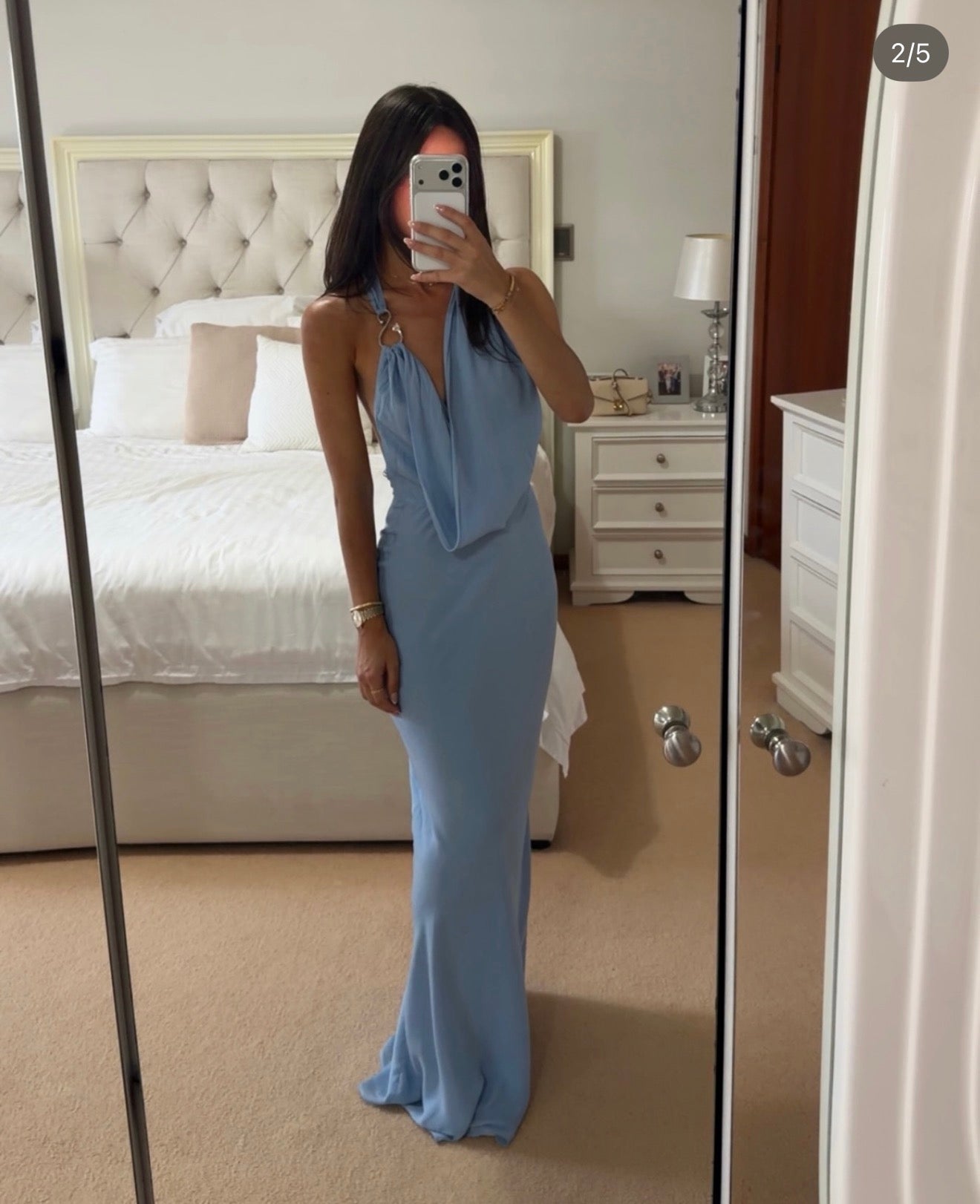 Misha - THE CASCADA DRAPED DRESS