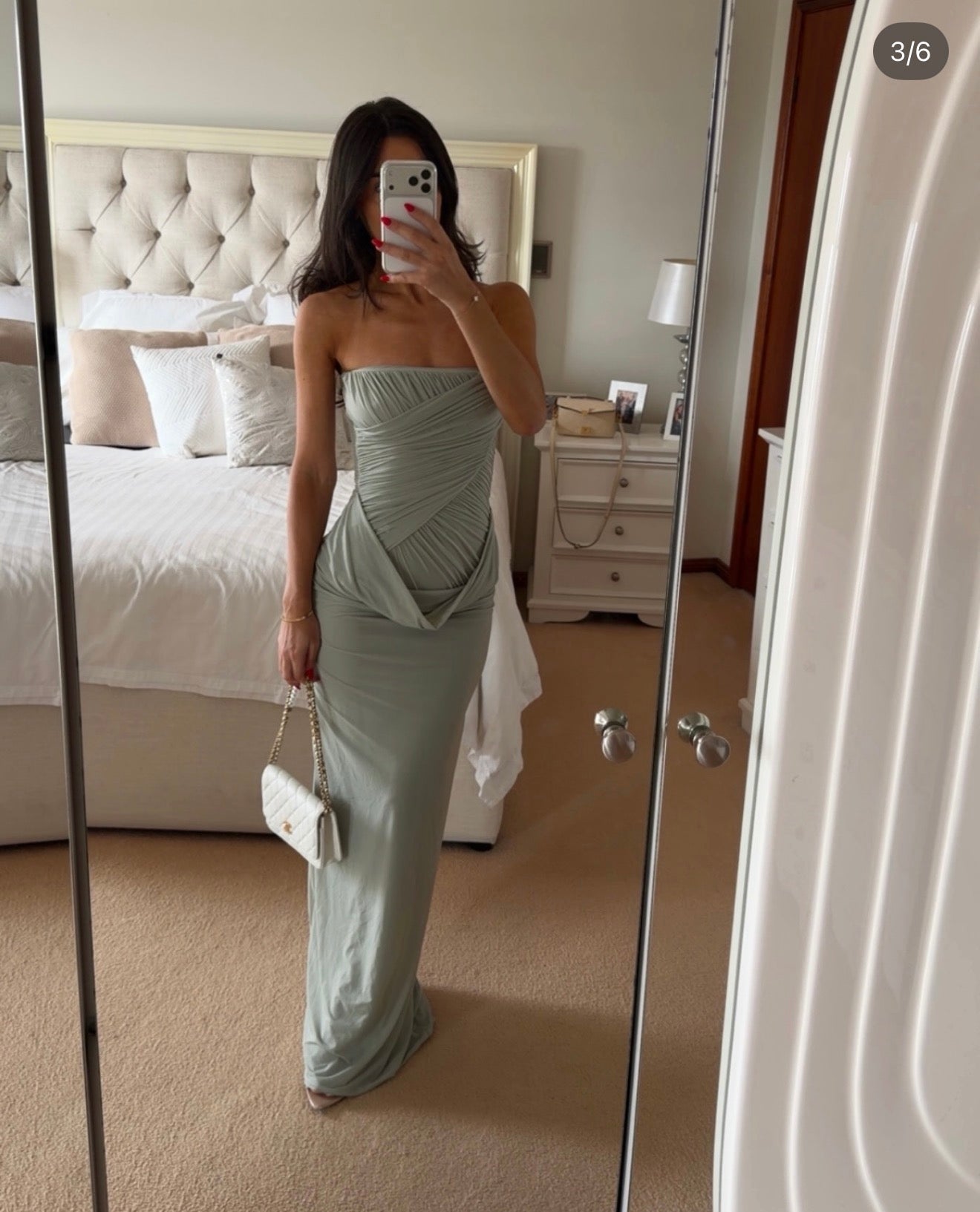 Maygel Coronel Gorgonia Sage dress