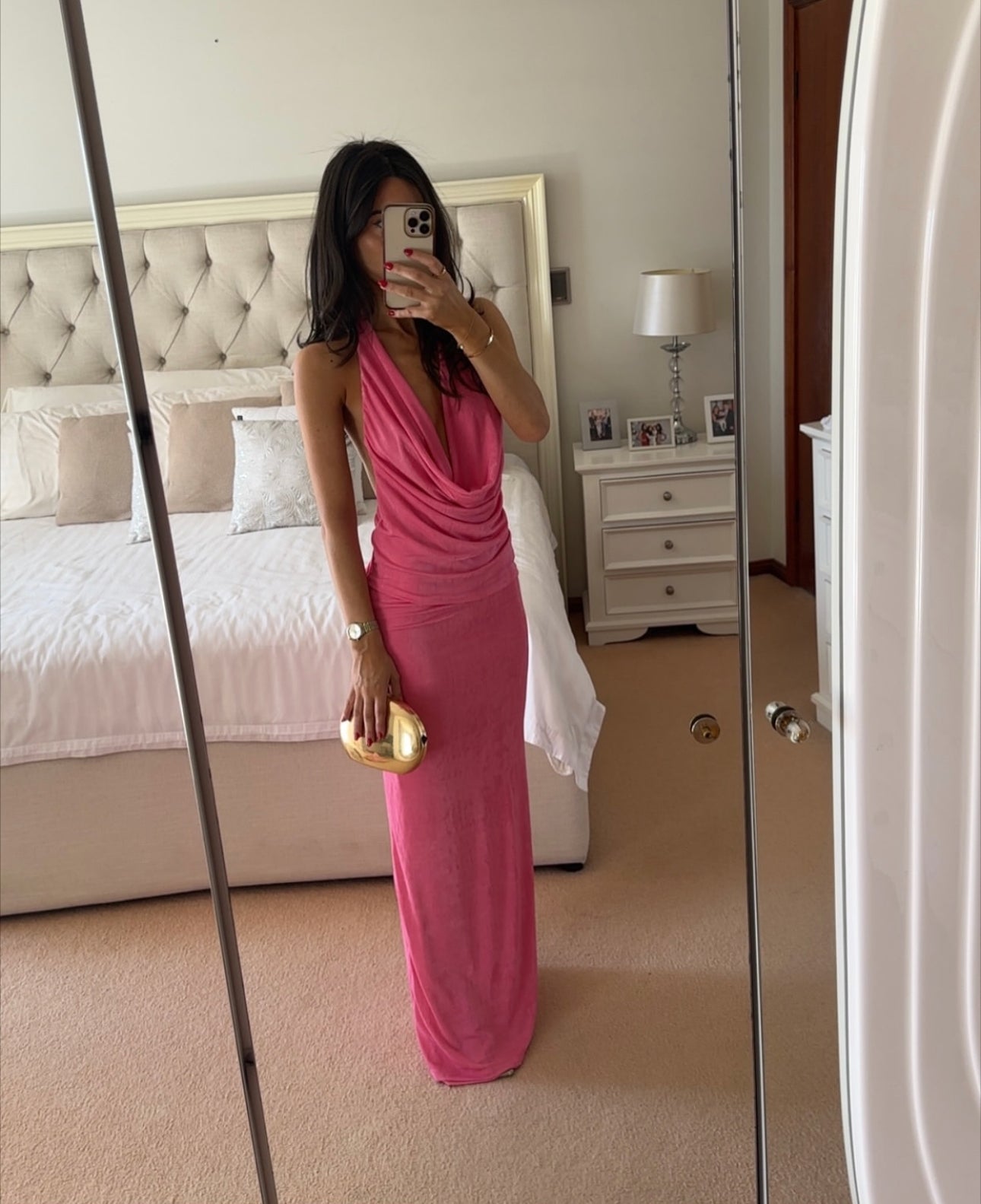 By Nicola Riley Maxi Dress In Pink
