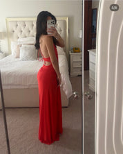 Bec & Bridge Xanthi V Neck Maxi Dress Flame