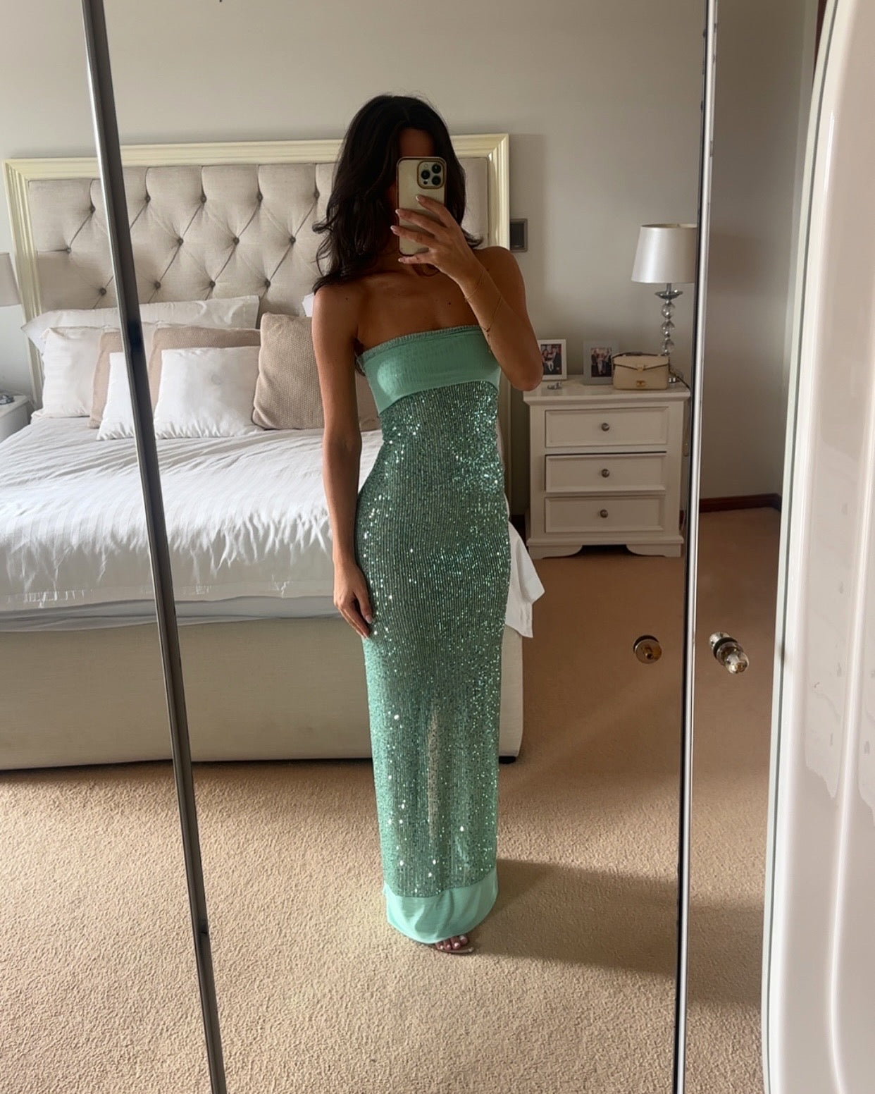 Fait Par Foutch Elizabeth Dress in Malachite