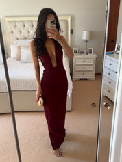 Misha Alusia dress in cherry
