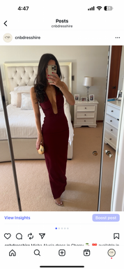 Misha Alusia dress in cherry