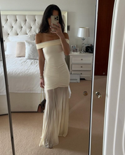 Meshki Cream Dress