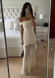 Meshki Cream Dress