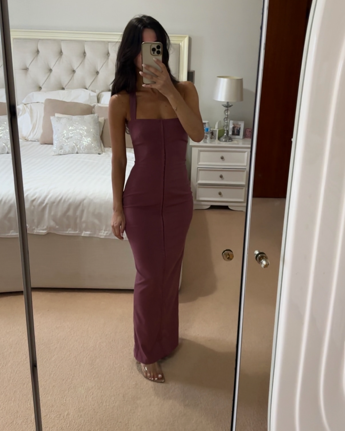House of CB Maroon Dress