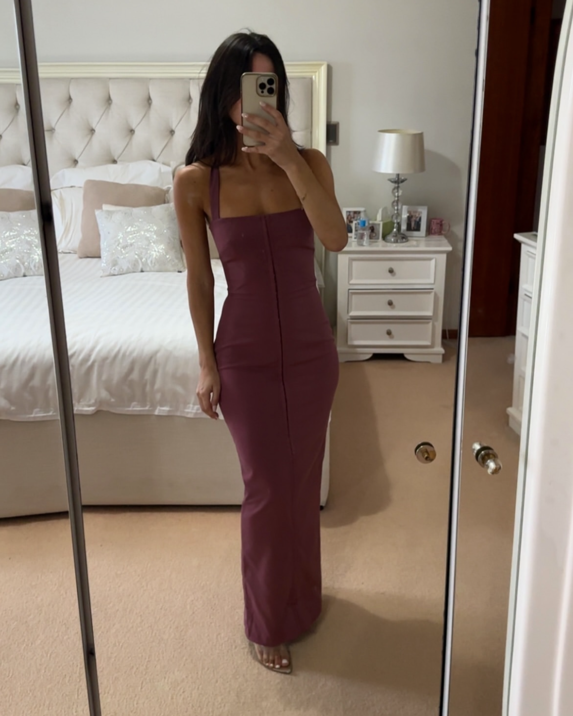 House of CB Maroon Dress