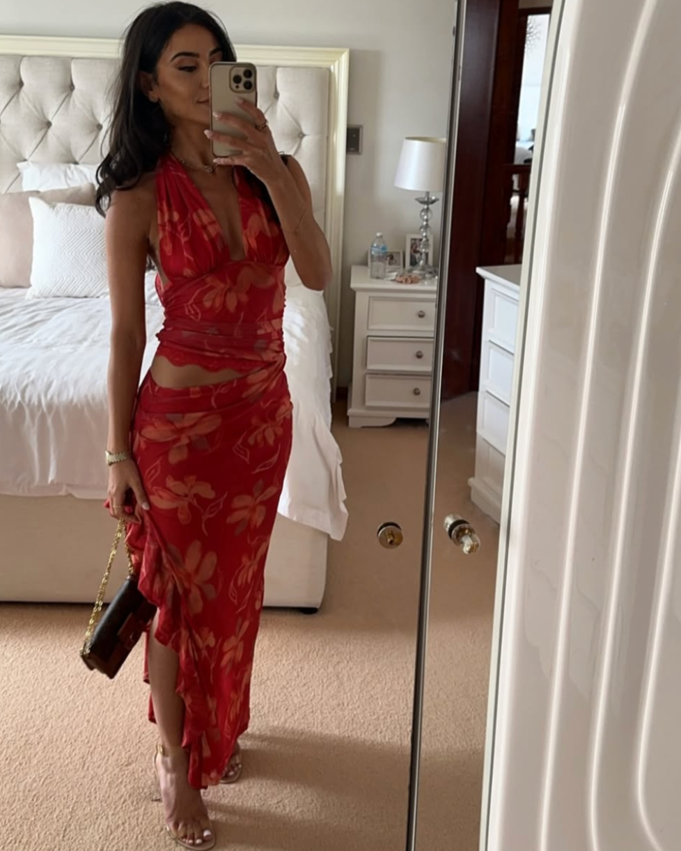 Benni Red Long Dress