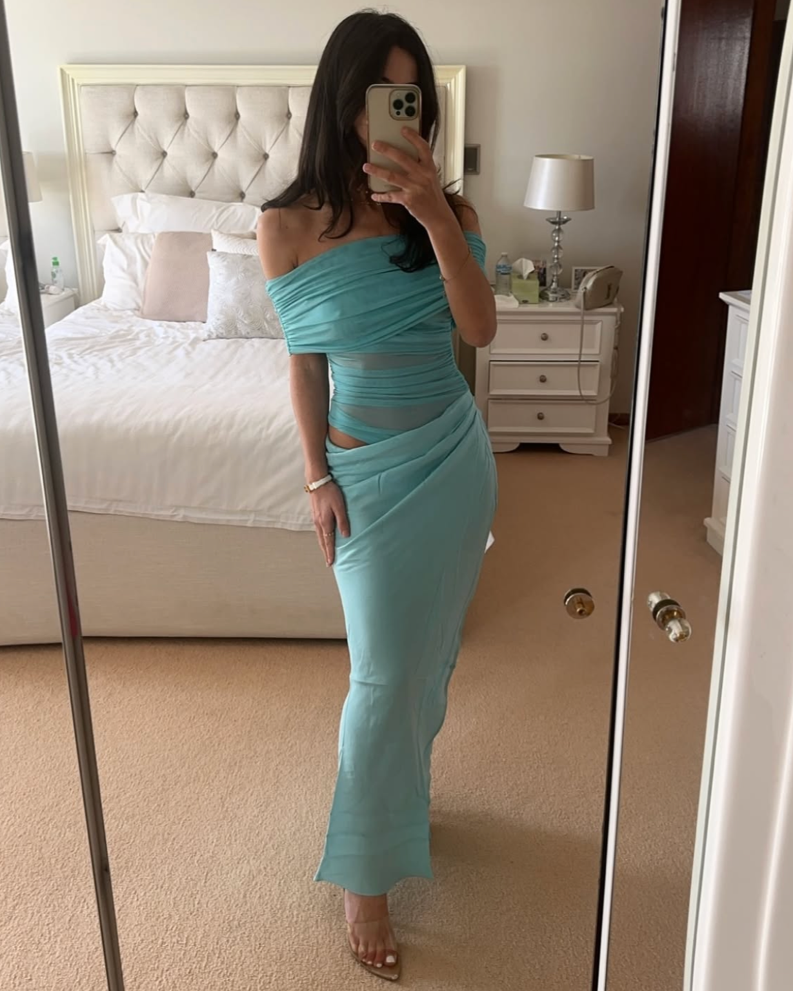 Benni Aqua Maxi Dress