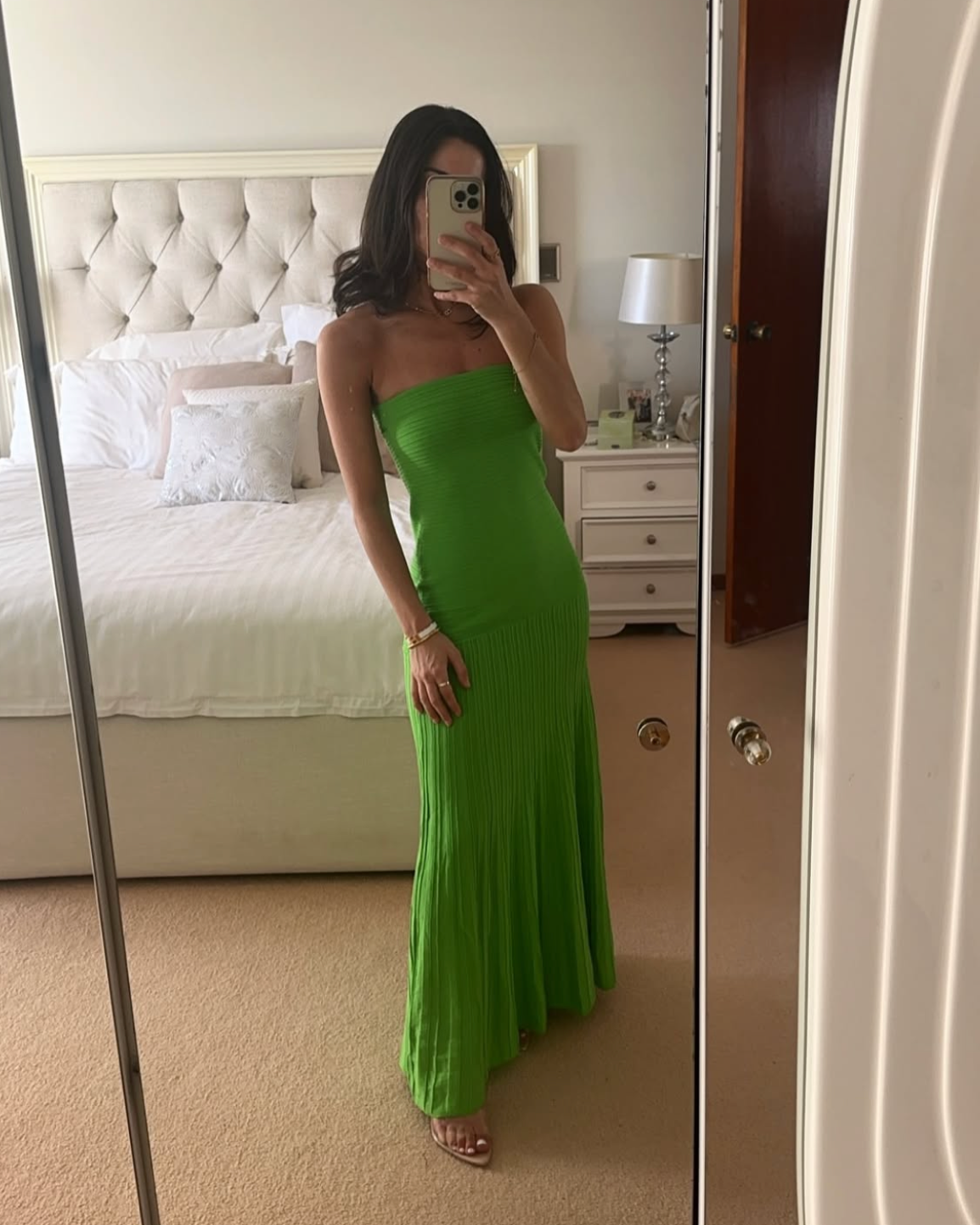 arlo tube dress in electric green jessicapavlik_ on LTK