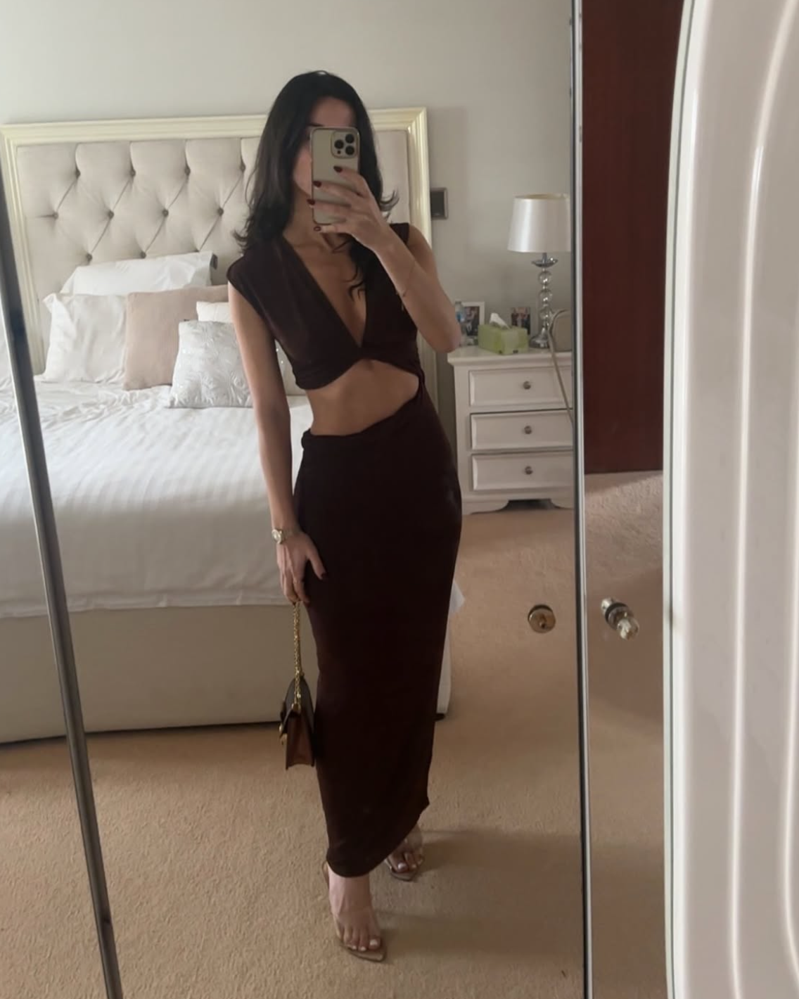 Benni Maroon Dress