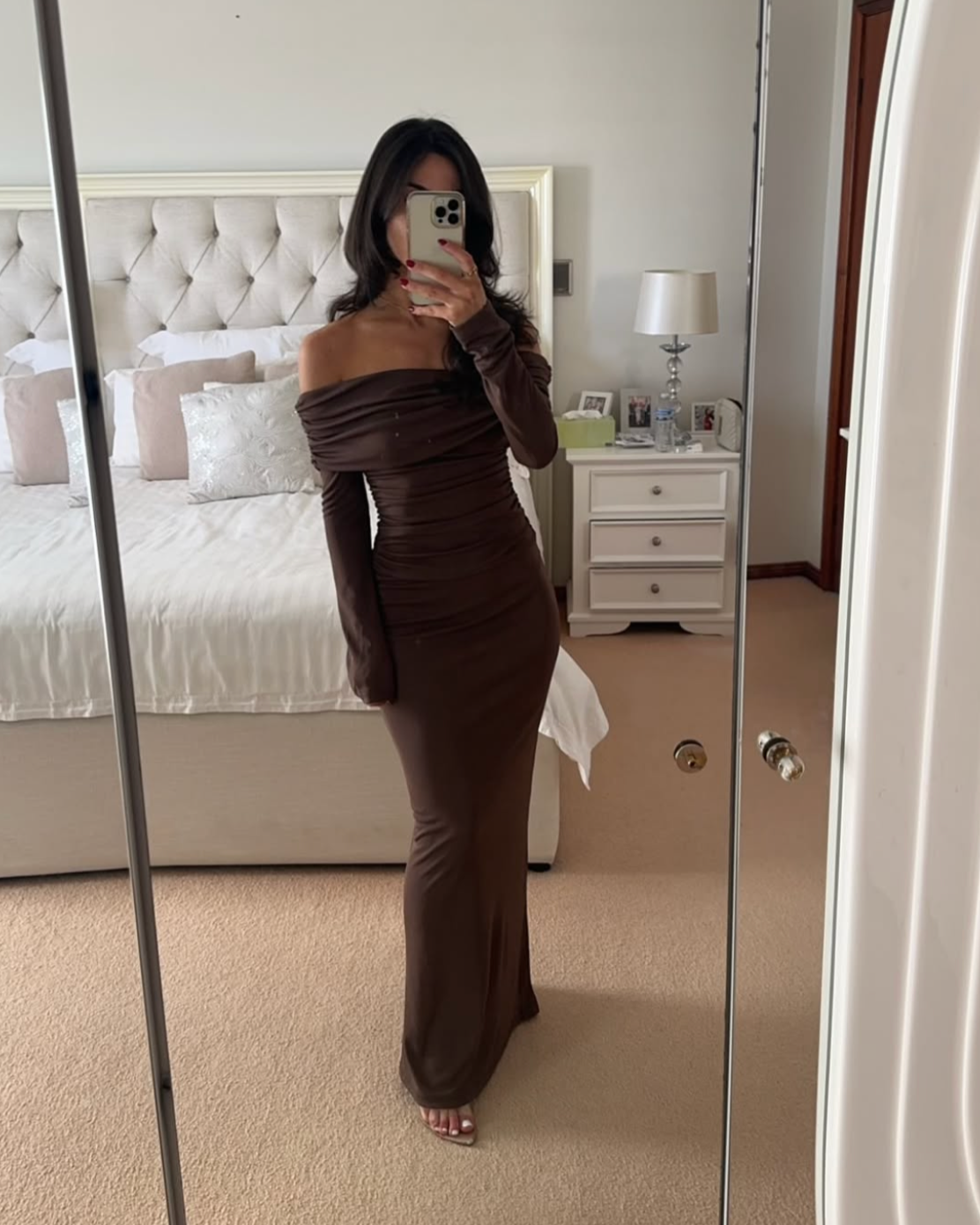 benni brown dress Benni Lorena Maxi Dress The Closet Collective Hire