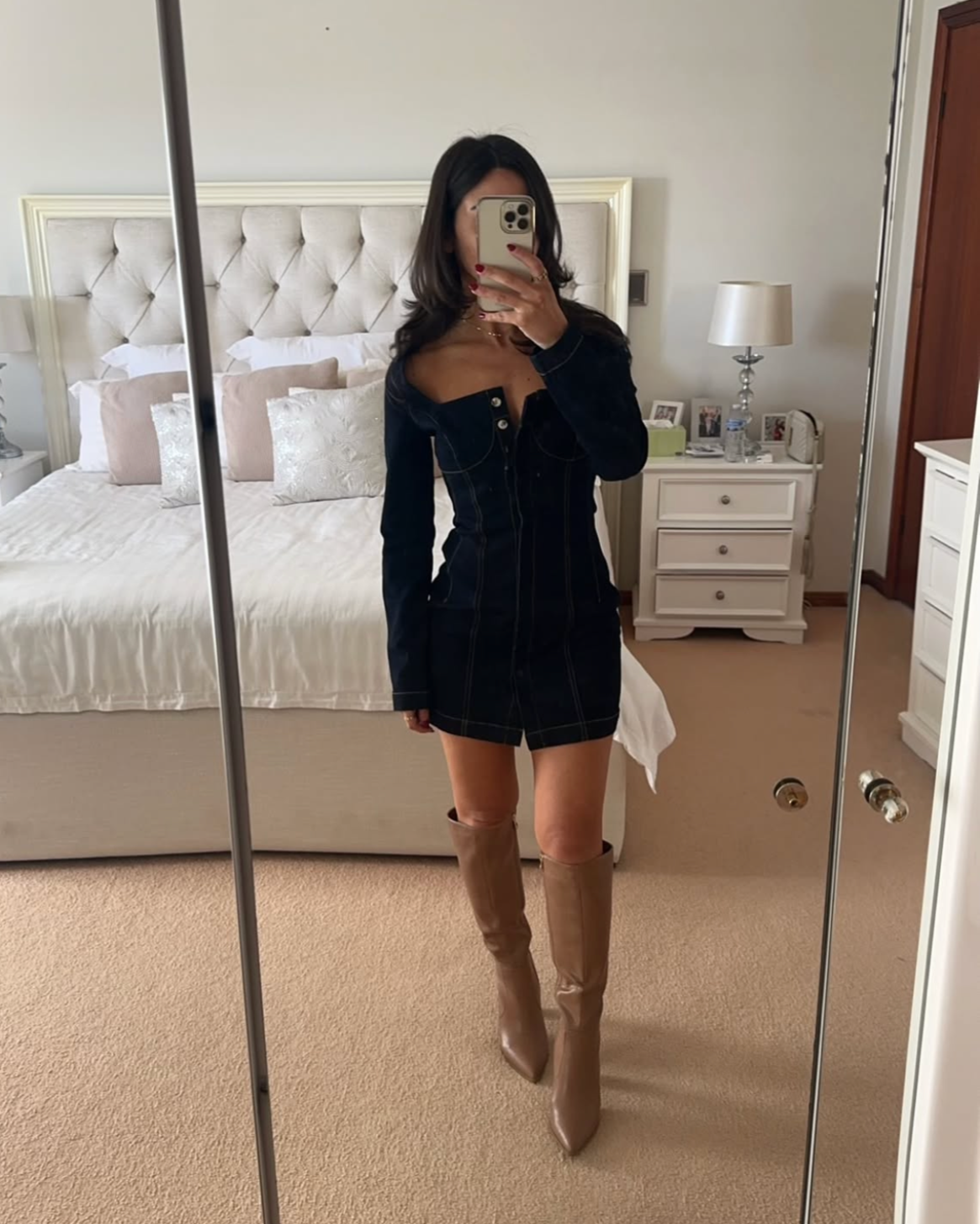 sovere denim dress SOVERE Dawn Denim Dress in Blue