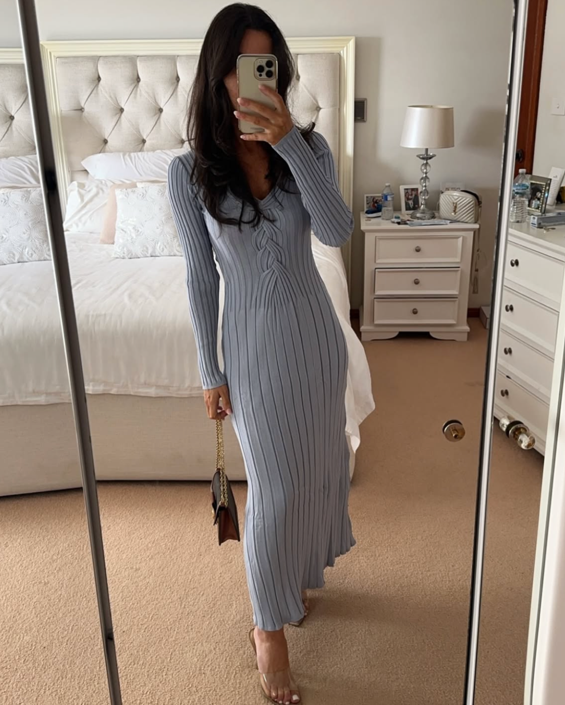 Sovere Blue Knit Dress Sovere Blue Knit Dress