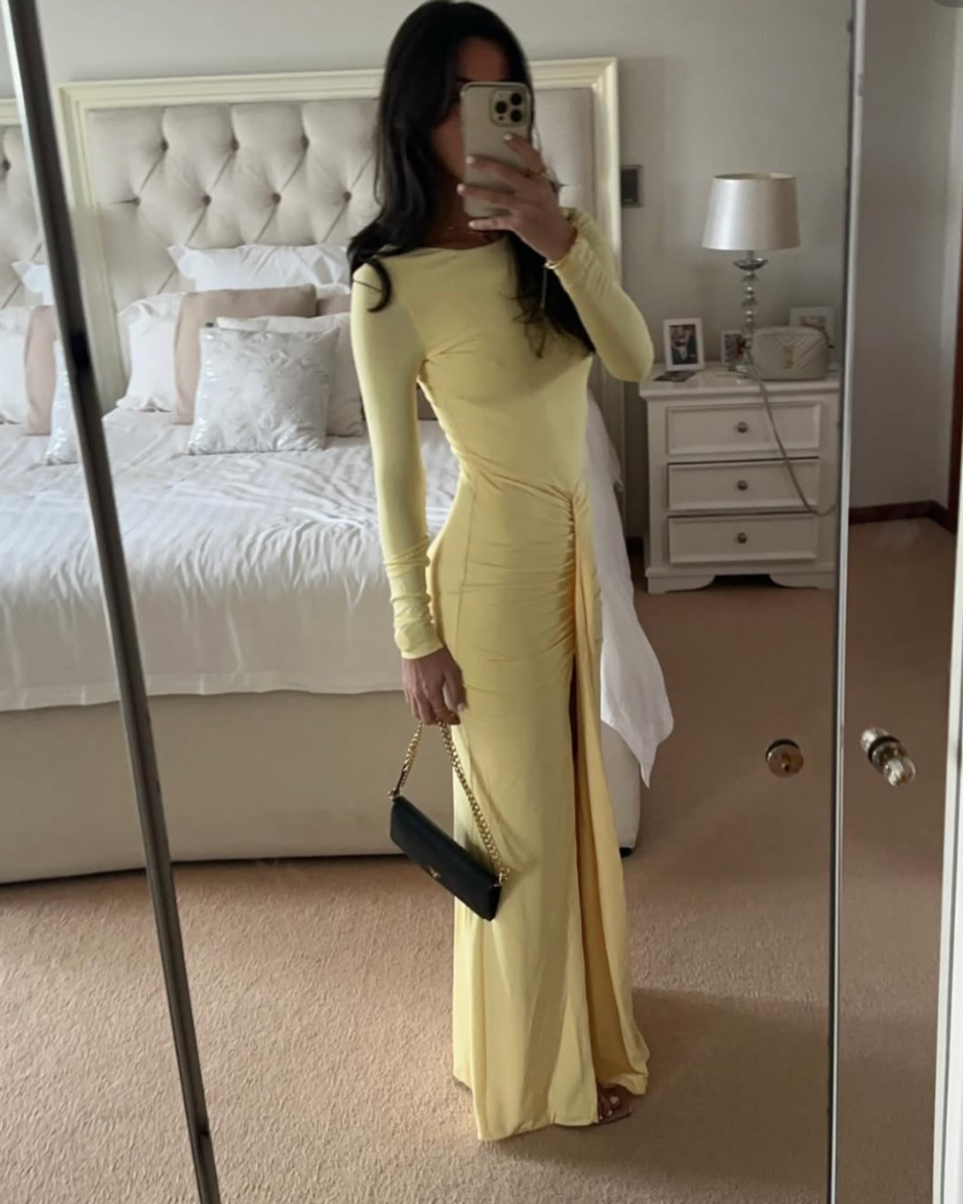 Beginning Boutique Yellow Dress
