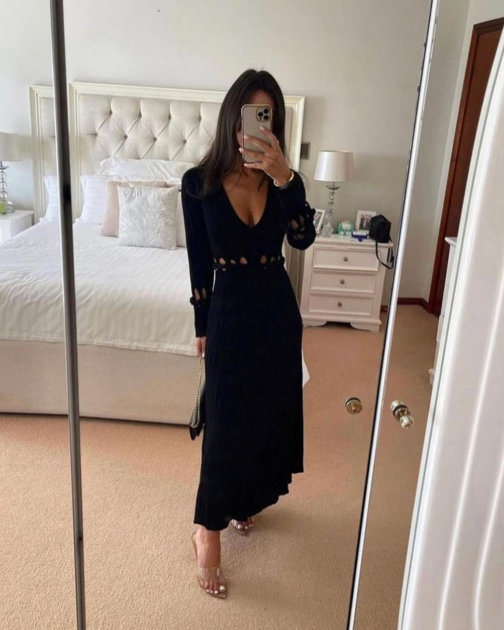 Dion Lee Black Knit Dress