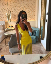Ronny Kobo Yellow Dress